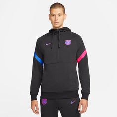 Мужская худи Мужская худи Nike FC Barcelona Travel Hoodie