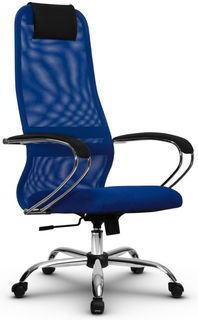 Кресло офисное Metta SU-B-8 подл.131/осн.003, синее Метта