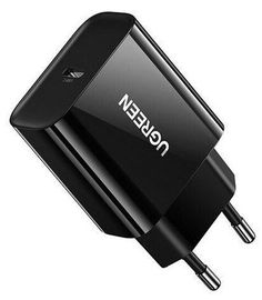 Зарядное устройство сетевое UGREEN CD137 10191_ USB Type-C, 20W, цвет: черный
