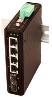 Коммутатор OSNOVO SW-80402-I(port 60W,240W) промышленный PoE Gigabit Ethernet на 6 портов