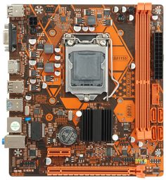 Материнская плата mATX Esonic H61FHL (LGA1155, H61, 2*DDR3 (1600), 4*SATA 3G, 2*PCIE, Lan, VGA, HDMI, 2*USB 3.2, 4*USB 2.0)
