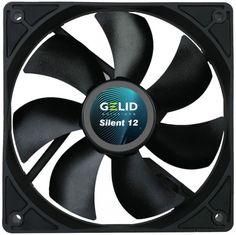 Вентилятор для корпуса GELID SILENT 12 BLACK FN-PX12-11 120x120x25 мм, 1000 об/мин, 20 дБА, 40,3 CFM, черный