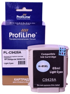 Картридж ProfiLine PL_C9428A_LC струйный (№85) для принтеров HP DesignJet 30/90/130 Light Cyan 28 мл