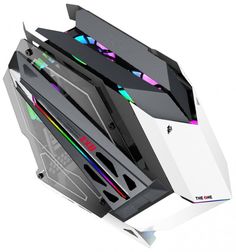 Корпус ATX 1STPLAYER ZX8 черный/белый, без БП, боковые панели из закаленного стекла, 2*USB 3.0, audio