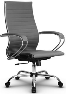 Кресло офисное Metta 10(MPES) подл.116/осн.003, серое Метта