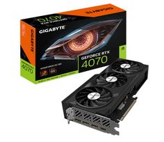 Видеокарта PCI-E GIGABYTE GeForce RTX 4070 WINDFORCE OC (GV-N4070WF3OC-12GD) 12GB GDDR6X 192bit 5nm 1920/21000MHz HDMI/3*DP