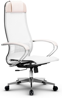 Кресло офисное Metta 4(MPRU) подл.131/осн.004, белое Метта
