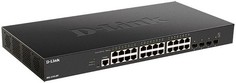 Коммутатор D-link DXS-1210-28T/A1A L2+ Smart Switch with 24x10GBase-T ports, 4x25GBase-X SFP28 ports