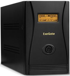 Источник бесперебойного питания Exegate SpecialPro Smart LLB-2000.LCD.AVR.EURO.RJ.USB 2000VA/1200W, LCD, AVR,4*Schuko,RJ45/11,USB, металлический корпу