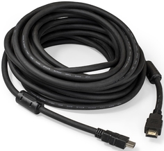 Кабель HDMI Exegate EX-CC-HDMI2-10.0F EX287726RUS 19M/19M, v2.0, 10м, 4K UHD, Ethernet, ферритовые кольца, позолоченные контакты