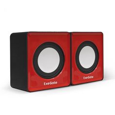 Акустическая система 2.0 Exegate Disco 140 EX289920RUS USB, 2х3Вт (6Вт RMS), 100-20000Гц, красный, Color Box