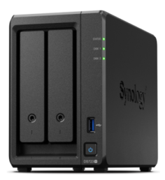Сетевой накопитель Synology DiskStation DS723+ 2x3.5”/2.5" SATA, 2xNVMe, USB3.2Gen1, eSATA, 2xUTP Gigabit, без HDD