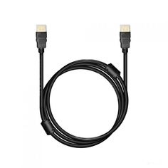 Кабель интерфейсный HDMI-HDMI BION BXP-HDMI21-020 v2.1, 19M/19M, 3D, 8K UHD, экран, ферритовые кольца, 2м, черный