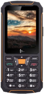 Мобильный телефон F+ R280C Black-orange 2SIM, 2.8" IPS 2500mAh