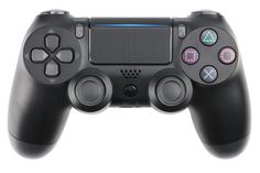 Геймпад CBR CBG 960 Black для PS4 беспроводной (Bluetooth), PC/PS3 проводной (USB), 2 вибро-мотора, 2 аналоговых стика, D-pad, 14 кнопок, чёрный