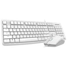 Клавиатура и мышь Dareu MK185 White клавиатура (мембранная, 104кл, EN/RU) + мышь LM103, USB