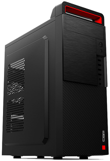 Корпус ATX CBR E191 без БП, 4*USB 2.0, HD Audio+Mic, black