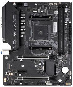 Материнская плата mATX CBR B550M Terminator MB-MSB550M-95W-BLK (AM4, 2*DDR4, 4*SATA 6G, M.2, 3*PCIE, Glan, VGA, HDMI, 2*USB 3.2, 4*USB 2.0) Bulk