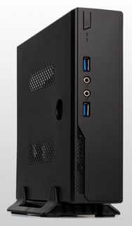 Корпус mini-ITX Foxline FL-L01-AD120-D65 черный, БП 120W, 2*USB 3.0, audio