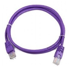 Кабель патч-корд U/UTP 5e кат. 2м BION BPC-U5E101-2M-VT AWG 26 (7/0,16мм), CCA, многожильный, PVC, фиолетовый
