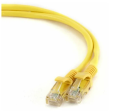 Кабель патч-корд U/UTP 5e кат. 1.5м BION BPC-U5E101-1.5M-YL AWG 26 (7/0,16мм), CCA, многожильный, PVC, желтый