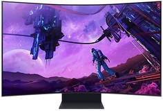 Монитор 55" Samsung Odyssey Ark LS55BG970NIXCI 3840x2160, 16:9, VA, 165 Гц, 600 кд/м2, 1 мс, Curved, VA, SPK HAS, tilt, black