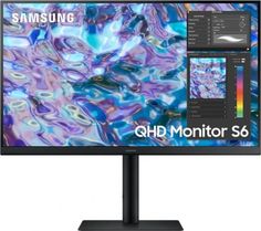 Монитор 27" Samsung S27B610EQI 2560x1440, 5 ms, 300 cd/m2, 178°/178°, MEGA DCR (static 1000:1), 75 Hrz, 2*HDMI, DP, audio, VESA 100x100 mm, HDMI cable