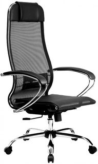 Кресло офисное Metta 4(MPRU) подл.131/осн.003, чёрное Метта
