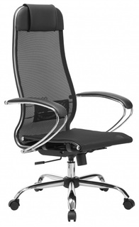 Кресло офисное Metta 12(MPRU) подл.131/осн.003, чёрное Метта