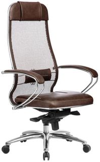 Кресло офисное Metta Samurai SL-1.04 тёмно-коричневое Метта