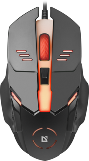 Мышь Defender ULTRA GLOSS MB-490 52490 800-1000dpi, 7цветов, 4кнопки, USB