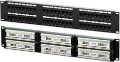Патч-панель Newmax NM-PPU48C 19", 2U, Cat 5e, 48 портов RJ45 (8p8c), неэкранированная, 110 IDC