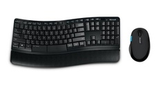 Клавиатура и мышь Wireless Microsoft Sculpt Comfort Desktop L3V-00017 black, USB