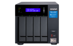 Сетевой накопитель QNAP TVS-472XT-PT-4G 4 отсека 3,5"/2,5", 2хM.2, 10 GbE BASE-T, 2хThunderbolt 3. Pentium 3,1 ГГц, 4 ГБ DDR4