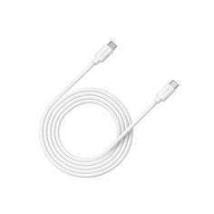 Кабель интерфейсный Canyon C-12 100W, USB Type-C/USB Type-C, 2m, white