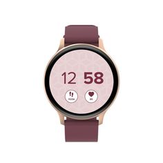 Часы Canyon Badian SW-68 1.28, металлический корпус, ремешок из гипоаллергенного силикона, 22 популярных спортивных режима, IP68, dark red