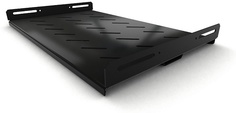 Полка Hyperline TSH3H-650-RAL9004 глубина 650 мм, с боковым креплением, нагрузка до 100 кг, для шкафов серии TTB, TTR, TTC2, черный (RAL 9004/RAL 9005