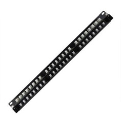 Патч-панель BNH B100.1-48-6-UNB 19", 1U, Cat 6, 48 портов RJ45 (8p8c), неэкранированная, Dual IDC (110/KRONE)