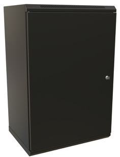 Шкаф серверный 19", 18U WRLine WR-TW-1845-SR-RAL9004 908x600х450мм, цельнометаллическая дверь с замком, цвет черный (RAL 9004) (разобранный)