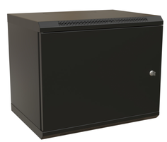 Шкаф серверный 19", 15U WRLine WR-TW-1566-SR-RAL9004 775x600х600мм, цельнометаллическая дверь с замком, цвет черный (RAL 9004) (разобранный)