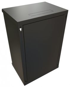 Шкаф серверный 19", 18U WRLine WR-TW-1866-SR-RAL9004 908x600х600мм, цельнометаллическая дверь с замком, цвет черный (RAL 9004) (разобранный)
