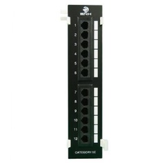 Патч-панель BNH B105-12-5E-UNB настенная, Cat 5e, 12 портов RJ45 (8p8c), неэкранированная, Dual IDC (110/KRONE)