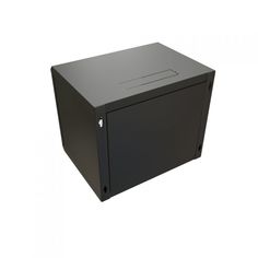 Шкаф серверный 19", 12U WRLine WR-TW-1245-SR-RAL9004 650x600х450мм, цельнометаллическая дверь с замком, цвет черный (RAL 9004) (разобранный)