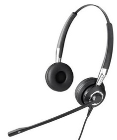 Гарнитура проводная Jabra BIZ 2400 USB Duo 2499-829-104 STD, NC, два динамика, компьютер, мобильный