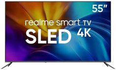 Телевизор Realme TV 55 Sled черный, 3840x2160, Android 10.0, Smart TV