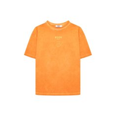 Хлопковая футболка MSGM kids