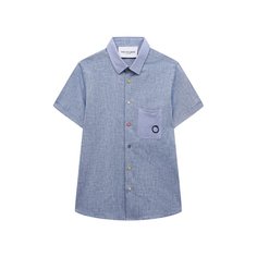 Хлопковая рубашка Trussardi junior