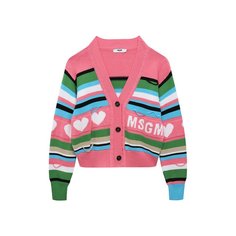 Хлопковый кардиган MSGM kids