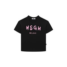 Хлопковая футболка MSGM kids