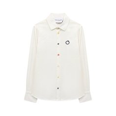 Хлопковая рубашка Trussardi junior